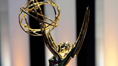 A view of the Emmy statue is seen during the 77th Primetime Emmys Press Preview at Peacock Theater. (Frazer Harrison/Getty Images/AFP (Photo by Frazer Harrison / GETTY IMAGES NORTH AMERICA / Getty Images via AFP)) A view of the Emmy statue is seen during the 77th Primetime Emmys Press Preview at Peacock Theater. (Frazer Harrison/Getty Images/AFP (Photo by Frazer Harrison / GETTY IMAGES NORTH AMERICA / Getty Images via AFP))