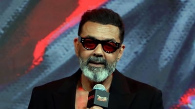 Bobby Deol during the preview launch of Aryan Khan's directorial debut on Netflix The Ba***ds of Bollywood. (PTI Photo)(PTI08_20_2025_000439A) (PTI)