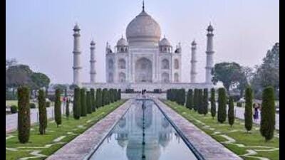 Senior conservation assistant at the Taj Mahal for ASI, Prince Vajpayee, said it was a conservation exercise called ‘pointing’ . (Sourced)