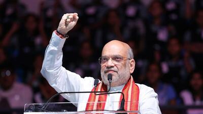 Union home minister Amit Shah speaks during the inauguration of 'Veer Savarkar Sports Complex', in Ahemdabad on Sunday. (ANI) Union home minister Amit Shah speaks during the inauguration of 'Veer Savarkar Sports Complex', in Ahemdabad on Sunday. (ANI)