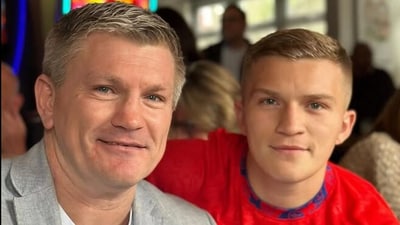 Campbell Hatton had appointed his father, legendary boxer Ricky 'The Hitman' Hatton, as his coach in March this year (Instagram) Campbell Hatton had appointed his father, legendary boxer Ricky 'The Hitman' Hatton, as his coach in March this year (Instagram)