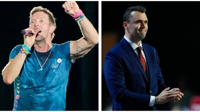 Coldplay's Chris Martin urged fans to send love to the family of Charlie Kirk. Coldplay's Chris Martin urged fans to send love to the family of Charlie Kirk.