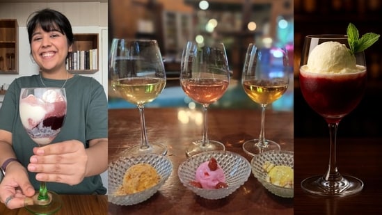 Pairing if wine with ice cream is the new viral trend (Instagram)