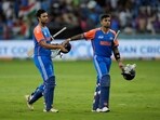 India's captain Suryakumar Yadav, right celebrates with batting partner Shivam Dube after their win in the Asia Cup cricket match against Pakistan India's captain Suryakumar Yadav, right celebrates with batting partner Shivam Dube after their win in the Asia Cup cricket match against Pakistan