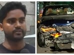Mohammad Gulfam (left), the van driver who rushed four injured people from Sunday’s BMW crash near Delhi's Dhaula Kuan to a hospital. Mohammad Gulfam (left), the van driver who rushed four injured people from Sunday’s BMW crash near Delhi's Dhaula Kuan to a hospital.