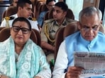 Newly appointed Maharashtra governor Acharya Devvrat departs for Mumbai from Ahemdabad by Tejas Express on Sunday. (Raj Bhavan) Newly appointed Maharashtra governor Acharya Devvrat departs for Mumbai from Ahemdabad by Tejas Express on Sunday. (Raj Bhavan)