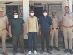 The victim was finally recovered on Sunday and five suspects were also arrested after they struck a final deal settling for  <span class='webrupee'>₹</span>50 lakh, and arrived to collect it in Greater Noida. (HT Photos)