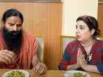 Filmmaker Farah Khan visited Baba Ramdev's ashram for her cooking vlog, engaging in witty banter. Filmmaker Farah Khan visited Baba Ramdev's ashram for her cooking vlog, engaging in witty banter.
