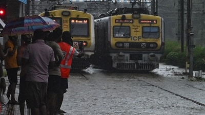 It also said that there is water accumulation at some spots, but trains are still running with all precautions. (HT Photo/Representational Image) It also said that there is water accumulation at some spots, but trains are still running with all precautions. (HT Photo/Representational Image)