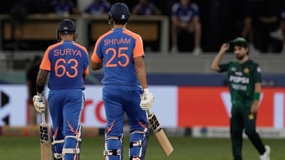 India defeated Pakistan by seven wickets in the Asia Cup tie on Sunday. (AP) India defeated Pakistan by seven wickets in the Asia Cup tie on Sunday. (AP)