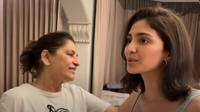 In Aaryamann Sethi's vlog, the family reacts joyfully to Yogita Bihani's stunning new haircut. In Aaryamann Sethi's vlog, the family reacts joyfully to Yogita Bihani's stunning new haircut.