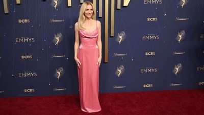 Brittany Snow poses on the red carpet at the 77th Primetime Emmy Awards in Los Angeles, California, U.S., September 14, 2025. REUTERS/Daniel Cole (REUTERS)