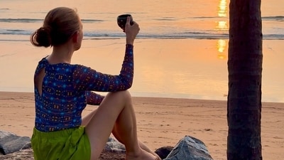 A Russian woman reveals the 'strange habits' she has adopted since moving to India (Instagram/@anasharovasingh)