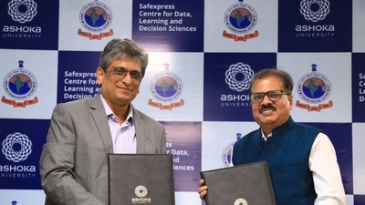 Ashoka University and IMD have sign a Memorandum of Understanding to collaborate on research in weather forecasting, climate change, disaster risk reduction & more. (Handout) Ashoka University and IMD have sign a Memorandum of Understanding to collaborate on research in weather forecasting, climate change, disaster risk reduction & more. (Handout)