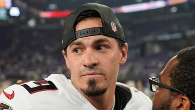 Atlanta Falcons place-kicker Parker Romo on the field after an NFL football game against the Minnesota Vikings, Sunday. (AP) Atlanta Falcons place-kicker Parker Romo on the field after an NFL football game against the Minnesota Vikings, Sunday. (AP)