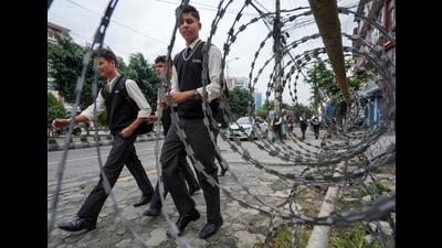 Nineteen school and college kids were killed in a police crackdown ordered by Oli and then home minister Ramesh Lekhak last Monday. (PTI) Nineteen school and college kids were killed in a police crackdown ordered by Oli and then home minister Ramesh Lekhak last Monday. (PTI)