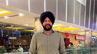 Navjot Singh, Deputy Secretary in the Department of Economic Affairs, Ministry of Finance, who was killed after a BMW allegedly hit his motorcycle near Delhi Cantonment metro station on Ring Road, in New Delhi. (PTI) Navjot Singh, Deputy Secretary in the Department of Economic Affairs, Ministry of Finance, who was killed after a BMW allegedly hit his motorcycle near Delhi Cantonment metro station on Ring Road, in New Delhi. (PTI)