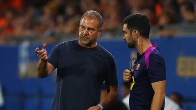 FC Barcelona coach Hansi Flick (REUTERS)