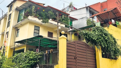 The private residence of Sushila Karki, Nepal’s interim prime minister, in Dhapasi village near Kathmandu. (Prawesh Lama/HT Photo) The private residence of Sushila Karki, Nepal’s interim prime minister, in Dhapasi village near Kathmandu. (Prawesh Lama/HT Photo)