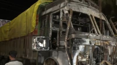 Eyewitnesses also said the death toll may rise from the two immediately known. (Video grab/ANI) Eyewitnesses also said the death toll may rise from the two immediately known. (Video grab/ANI)