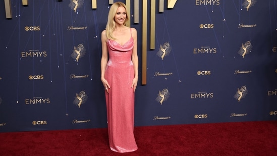 Brittany Snow poses on the red carpet at the 77th Primetime Emmy Awards in Los Angeles, California, U.S., September 14, 2025. REUTERS/Daniel Cole(REUTERS)