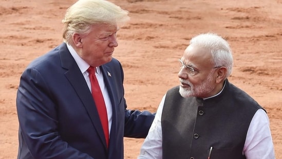 US President Donald Trump and India's Prime Minister Narendra Modi had a social media exchange recently underlining their friendship. (PTI File Photo)