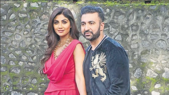 MUMBAI, INDIA - August 18, 2019: Shilpa Shetty Kundra and Raj Kundra were spotted at Andheri on August 18, 2019 in Mumbai, India (Freelance photo by Prodip Guha ) (HT PHOTO)