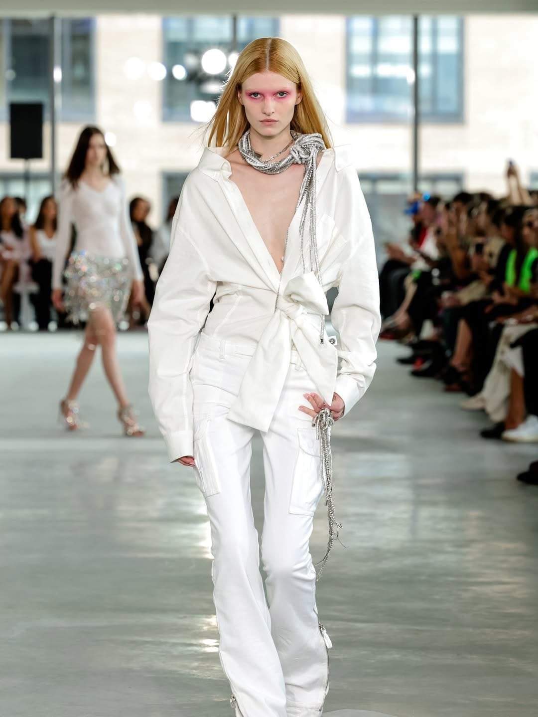 Surreal pink eyeshadow at Area's NYFW Show. Surreal pink eyeshadow at Area's NYFW Show.