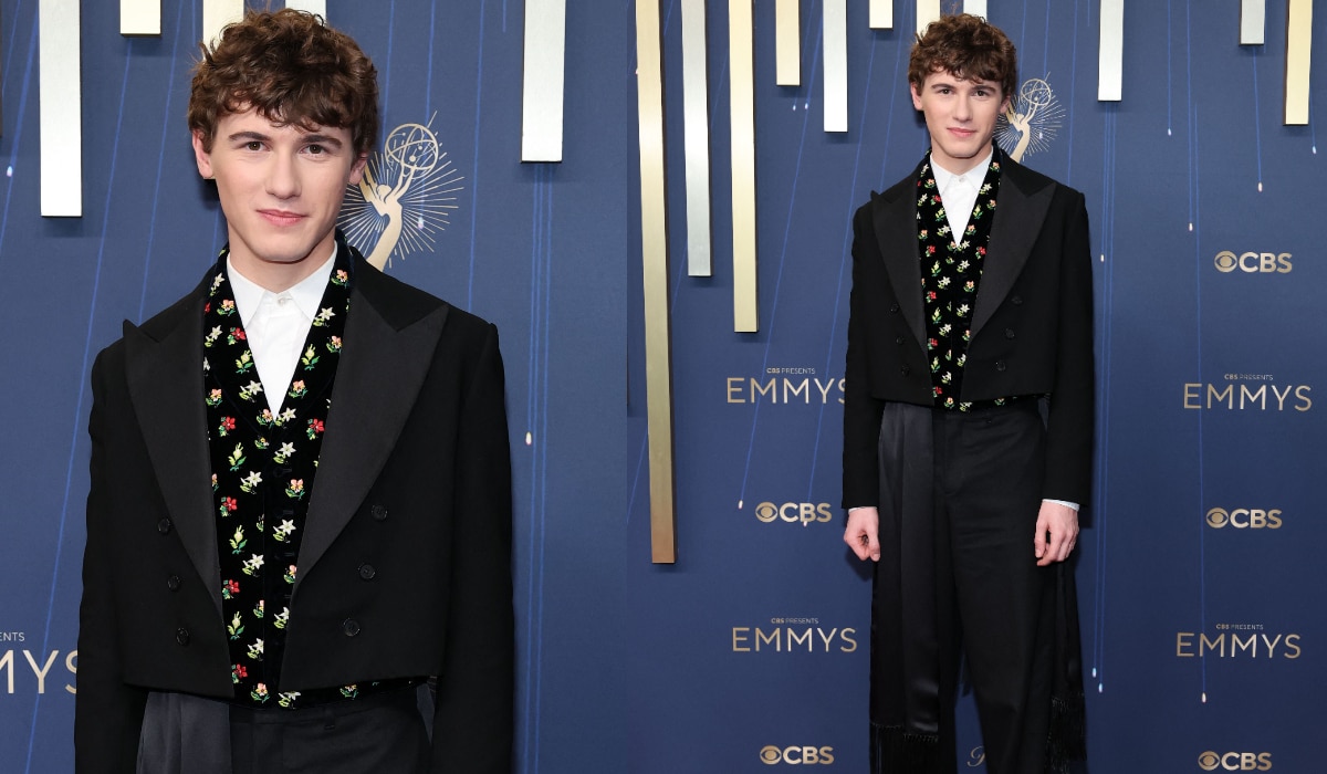 Sam Nivola in Dior. Sam Nivola in Dior.
