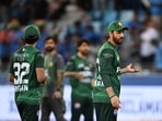 Pakistan's captain Salman Agha (R) reacts at the end of the Asia Cup 2025 match against India at the Dubai International Stadium Pakistan's captain Salman Agha (R) reacts at the end of the Asia Cup 2025 match against India at the Dubai International Stadium