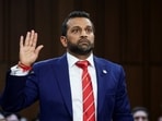 FBI Director Kash Patel, wearing a Liverpool Football Club tie, is sworn in as he testifies before a Senate Judiciary Committee hearing on oversight of the Federal Bureau of Investigation, on Capitol Hill in Washington, D.C., U.S., September 16, 2025.