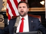 US Vice President JD Vance hosts an episode of the Charlie Kirk Show in the Eisenhower Executive Office Building on the White House.
