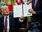 Donald Trump was joined on Monday by Republican Tennessee Governor Bill Lee, who is backing the president’s move. Donald Trump was joined on Monday by Republican Tennessee Governor Bill Lee, who is backing the president’s move.