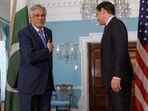 Pakistan's Deputy Prime Minister Ishaq Dar (L) said US Secretary of State Marco Rubio told him India had said it's a bilateral issue. Pakistan's Deputy Prime Minister Ishaq Dar (L) said US Secretary of State Marco Rubio told him India had said it's a bilateral issue.