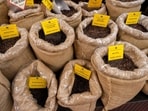 Coffee beans, including those from Brazil, are displayed for sale in New York City in July. Coffee beans, including those from Brazil, are displayed for sale in New York City in July.
