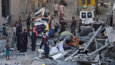 An official said that the Israeli military was prepared to continue the ground offensive in Gaza until Hamas is defeated. (REUTERS)