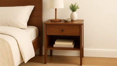 A bedside table chosen for both practicality and style, enhancing the bedroom with thoughtful design and subtle charm. (AI generated) A bedside table chosen for both practicality and style, enhancing the bedroom with thoughtful design and subtle charm. (AI generated)
