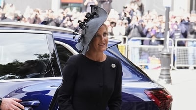 Sophie, Duchess of Edinburgh arrives for the funeral of the Duchess of Kent at Westminster Cathedral in London, Tuesday, Sept. 16, 2025. (Jordan Pettitt/Pool Photo via AP) (AP) Sophie, Duchess of Edinburgh arrives for the funeral of the Duchess of Kent at Westminster Cathedral in London, Tuesday, Sept. 16, 2025. (Jordan Pettitt/Pool Photo via AP) (AP)