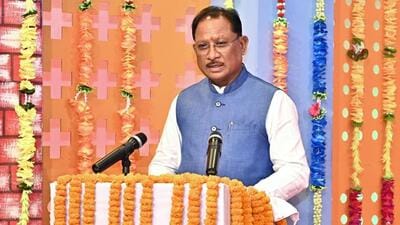 Chhattisgarh CM Vishnu Deo Sai. (X) Chhattisgarh CM Vishnu Deo Sai. (X)