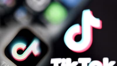 Donald Trump earlier said he had “a deal on TikTok” with the Chinese as he departed the White House for a state visit to the UK, but declined to name the companies involved. (AFP)