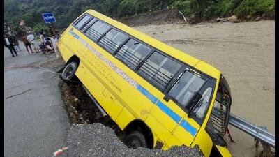Heavy rainfall in Uttarakhand triggered floods, water logging, and landslides. (PTI) Heavy rainfall in Uttarakhand triggered floods, water logging, and landslides. (PTI)
