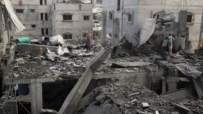 "There were about 50 people inside, including women and children," AFP quoted a resident as saying. "All of (the dead) are children, elderly people and women. They are all under the rubble," another resident said. (REUTERS)