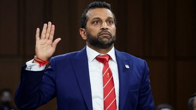 FBI Director Kash Patel, wearing a Liverpool Football Club tie, is sworn in as he testifies before a Senate Judiciary Committee hearing on oversight of the Federal Bureau of Investigation, on Capitol Hill in Washington, D.C., U.S., September 16, 2025. (Reuters)
