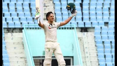 Konstas’ 109-run knock came off 144 balls with the help of 10 boundaries and three sixes. (Deepak Gupta/HT) Konstas’ 109-run knock came off 144 balls with the help of 10 boundaries and three sixes. (Deepak Gupta/HT)