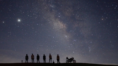 Nishant Gor enjoys the endless skies of Rann of Kutch, where the Milky Way and meteor showers light up winter nights. (Nishant Gor (Stargazing India)) Nishant Gor enjoys the endless skies of Rann of Kutch, where the Milky Way and meteor showers light up winter nights. (Nishant Gor (Stargazing India))