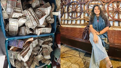 Assam CM’s vigilance cell raids ACS officer Nupur Bora’s home, seizes ₹90 lakh cash and gold worth ₹1 crore. (X-@aboyobbhuyan) Assam CM’s vigilance cell raids ACS officer Nupur Bora’s home, seizes ₹90 lakh cash and gold worth ₹1 crore. (X-@aboyobbhuyan)