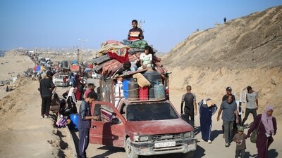 The IDF estimated that around 40% of residents of Gaza, which was home to 1 million people, had already left, according to a Reuters report. (AFP) The IDF estimated that around 40% of residents of Gaza, which was home to 1 million people, had already left, according to a Reuters report. (AFP)