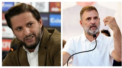 Shahid Afridi said he finds Rahul Gandhi to be a person who prefers dialogue over division. (File Photos) Shahid Afridi said he finds Rahul Gandhi to be a person who prefers dialogue over division. (File Photos)