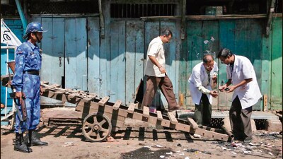 Six people were killed in the blast in Malegaon on September 29, 2008 (HT Photo) Six people were killed in the blast in Malegaon on September 29, 2008 (HT Photo)