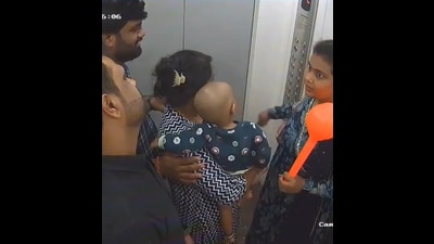 The incident occurred in the B wing of Urbano residential complex, an 11-storey building in Wagholi. (VIDEO GRAB) The incident occurred in the B wing of Urbano residential complex, an 11-storey building in Wagholi. (VIDEO GRAB)